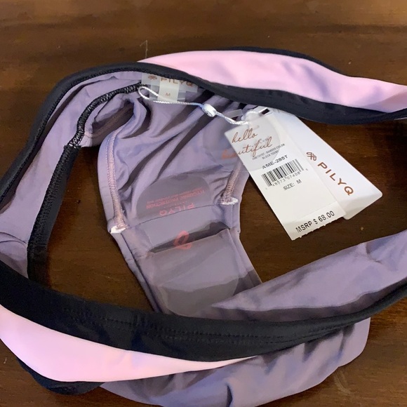 NWT PILYQ Amethyst Banded Color Block Swim Bottom - Picture 5 of 6